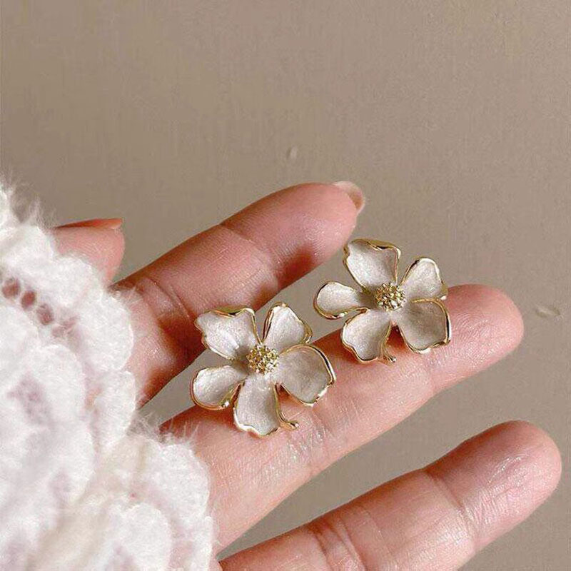 Korean Lifestyle Aesthetic - Anting-anting Stud Gaya Korea Berlapis Enamel