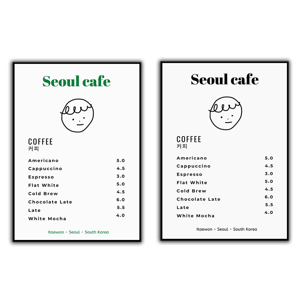 Seoul Cafe Poster Digital ceta - Korean Lifestyle Aesthetic ulasan dan harga