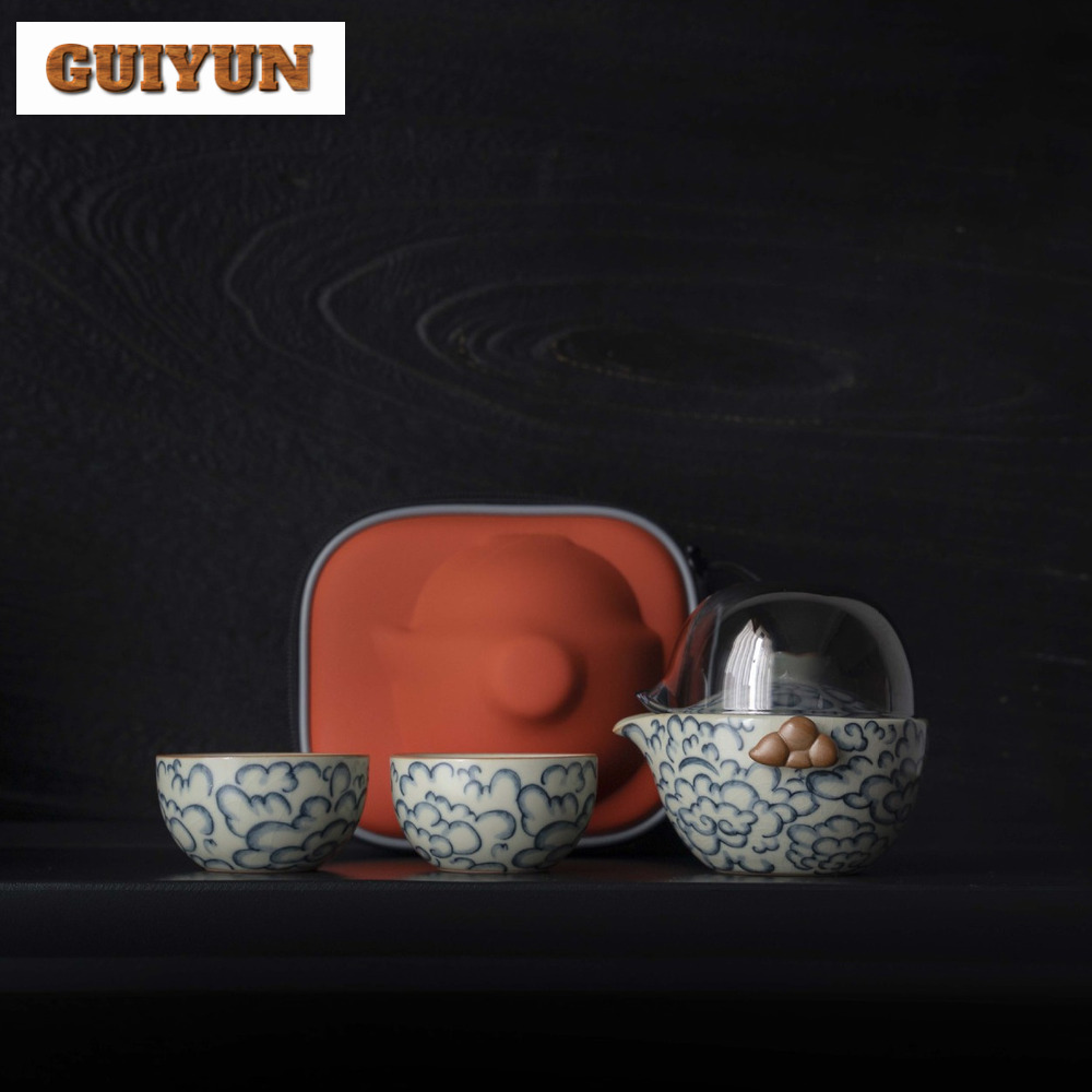 Kit Set teh porselen Ru awan k - Korean Tea Set ulasan dan harga