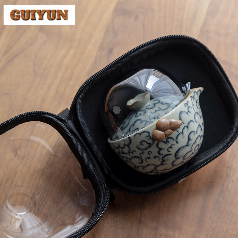 Kit Set teh porselen Ru awan k - Korean Tea Set ulasan dan harga
