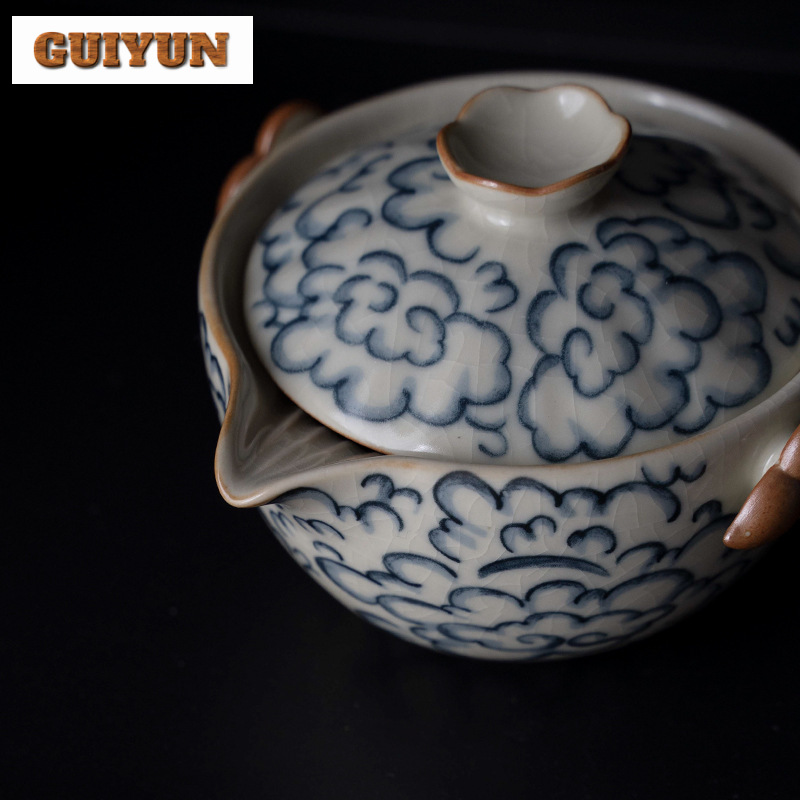 Kit Set teh porselen Ru awan k - Korean Tea Set ulasan dan harga