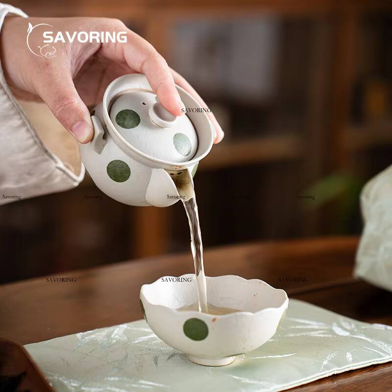 Set Teh Gaiwan Lukisan Tangan  - Korean Tea Set ulasan dan harga