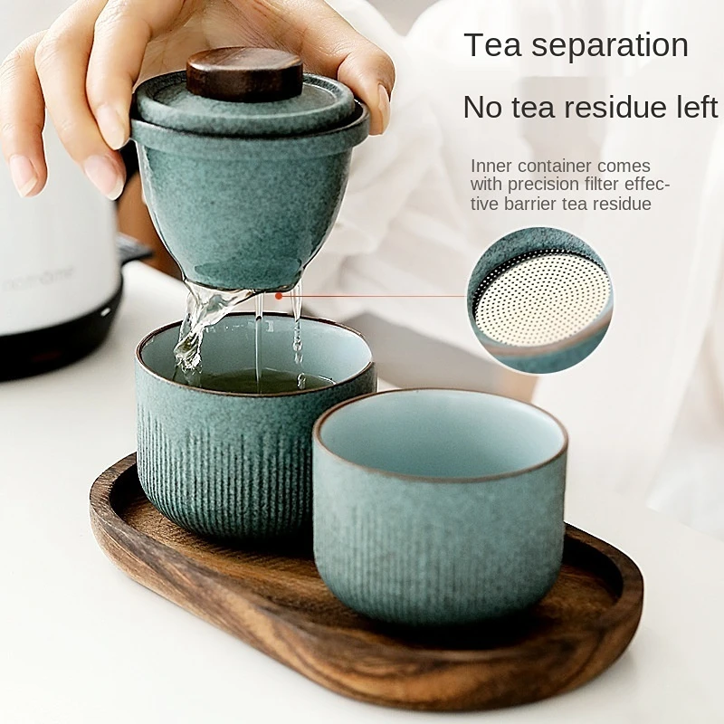 Set Teh Kung Fu Travel Cangkir - Korean Tea Set ulasan dan harga